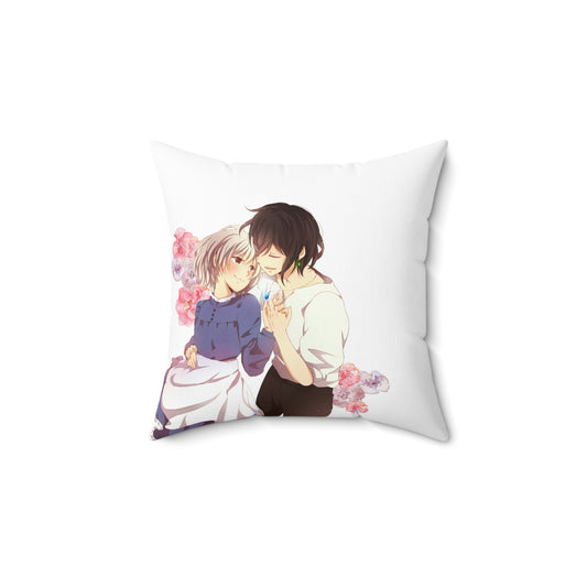 Howl's Moving Castle - Howl Jenkins Pendragon & Sophie Hatter Spun Polyester Anime Square Pillow