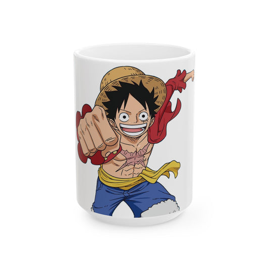 One Piece - We Go! Luffy - Anime Ceramic Mug, (11oz, 15oz)