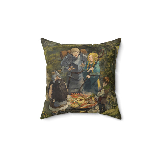 Delicious in Dungeon - Anime Spun Polyester Square Pillow