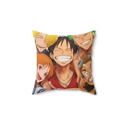 One Piece Anime Spun Polyester Square Pillow