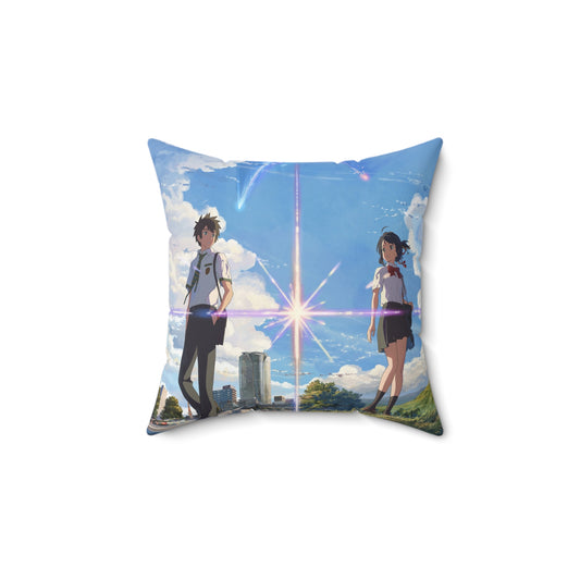 Your Name - Anime Spun Polyester Square Pillow